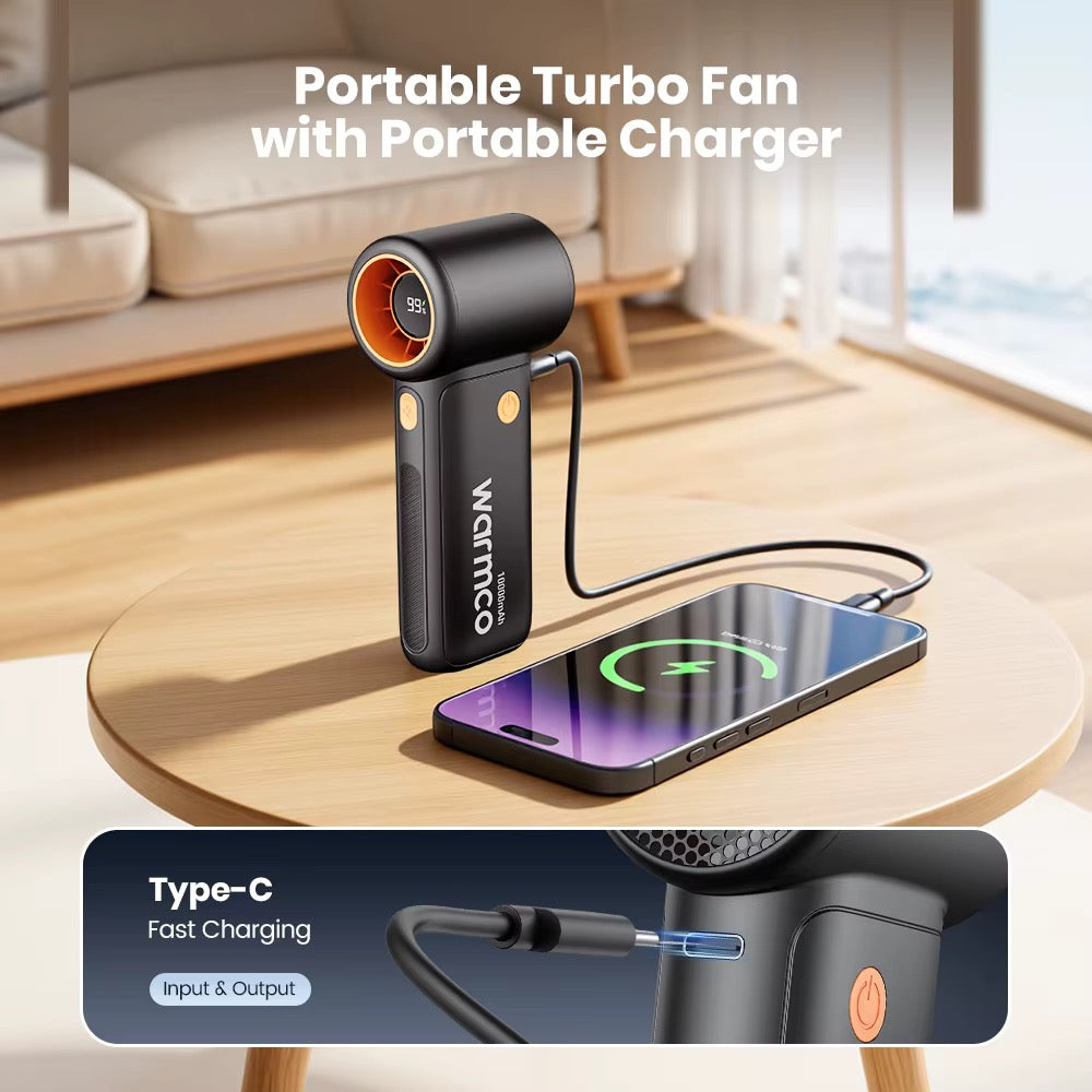 10,000mah handheld fan + Free gift (Mini most sprayer)