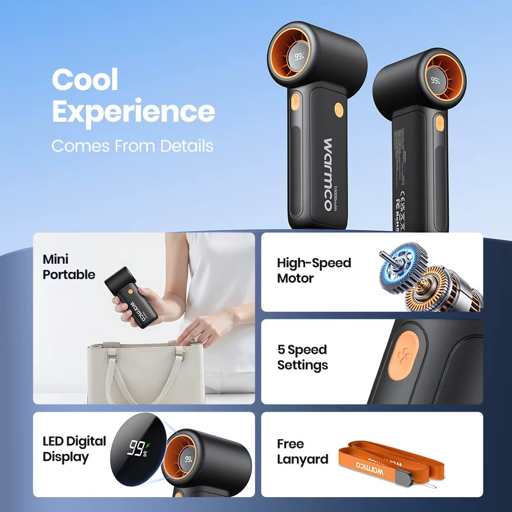 10,000mah handheld fan + Free gift (Mini most sprayer)